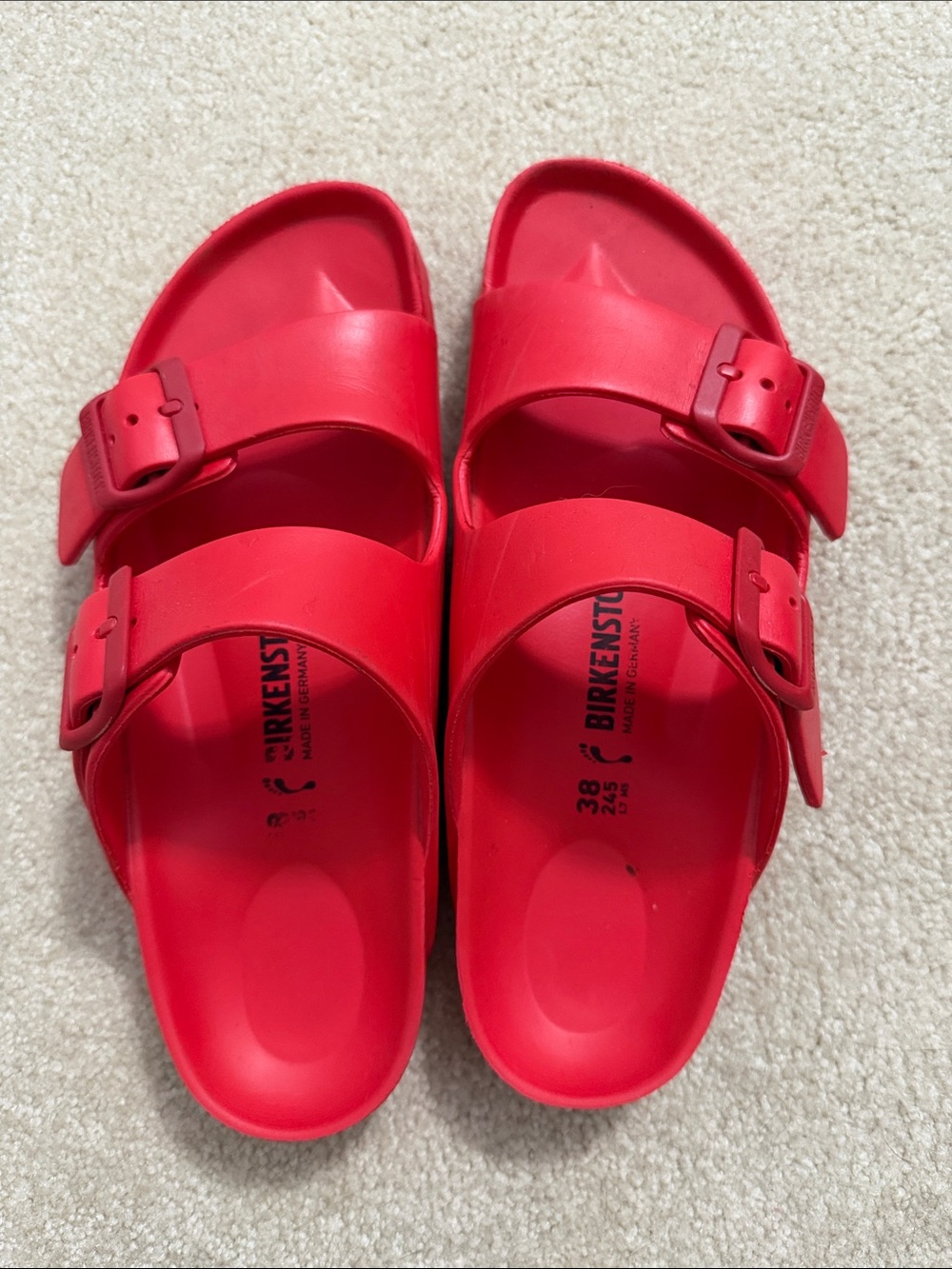 Birkenstock Red Arizona Essentials